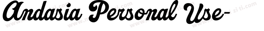 Andasia Personal Use字体转换